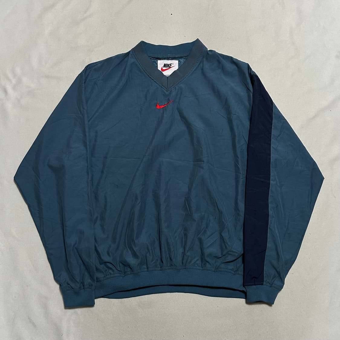 2XL 나이키 올드스쿨 브이넥 블루 웜업 상품이미지2