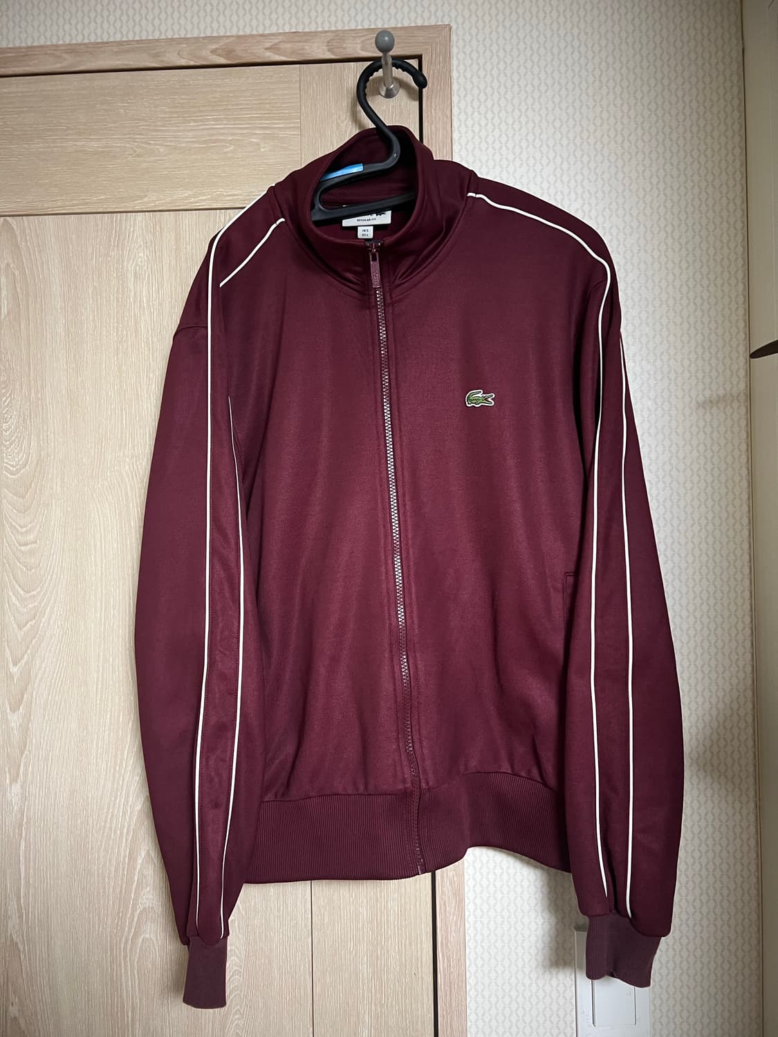 라코스테 버건디 트랙탑 져지 자켓 상품이미지1