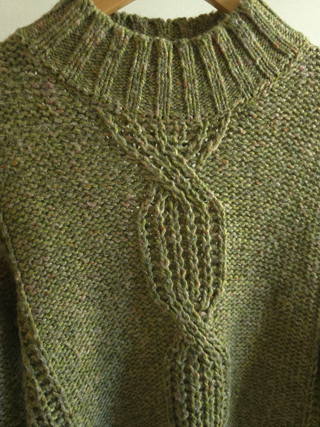 이탈리아 빈티지 울 혼방 케이블 니트  상품이미지3