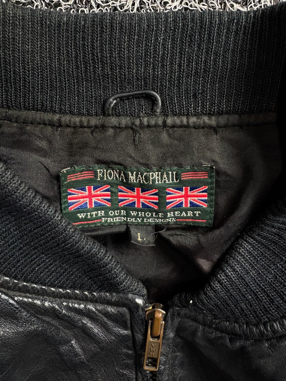 UK 헤리티지 빈티지 램스킨 블랙 레더 봄버 자켓 1623 상품이미지4