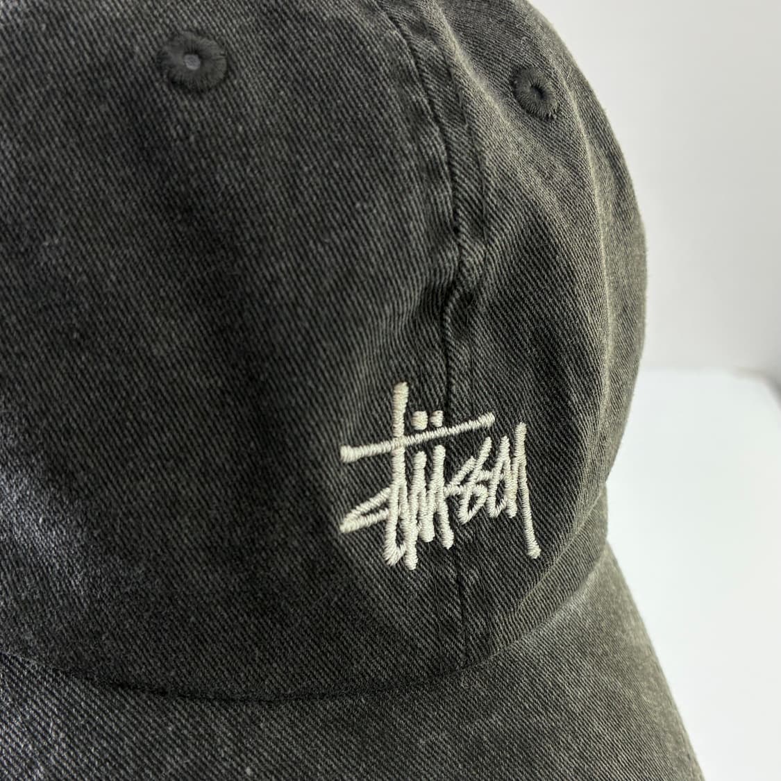 Stussy  스투시 워시드 베이직 차콜 로우 프로캡 상품이미지3