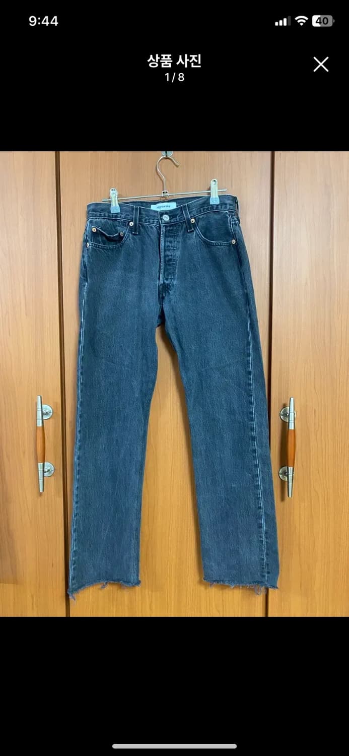 [nightwaks] 나이트웍스 501 블랙 데님팬츠 30사이즈 상품이미지1