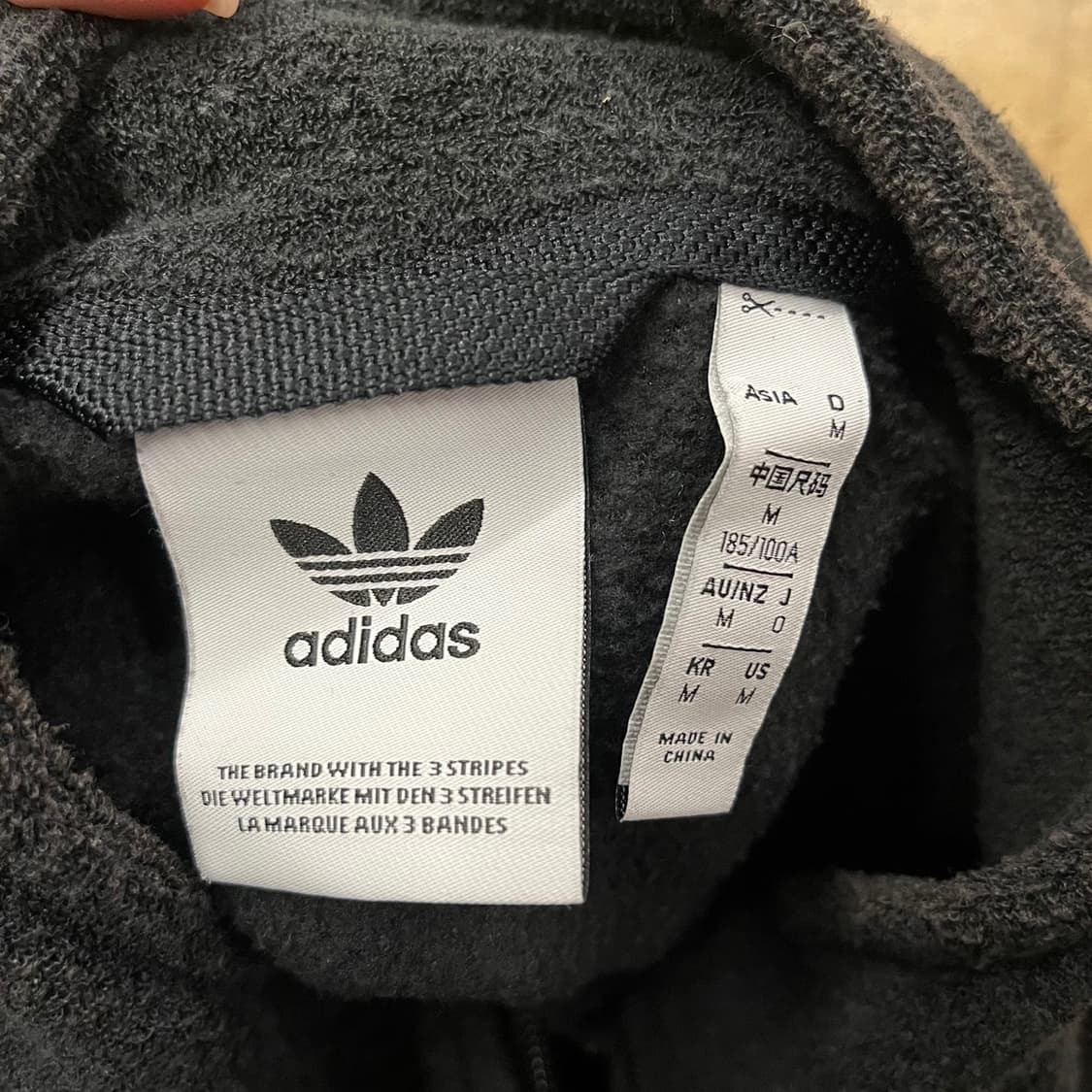 [정품/M] 아디다스 오버사이즈 부클 자켓 블랙 b18 상품이미지6
