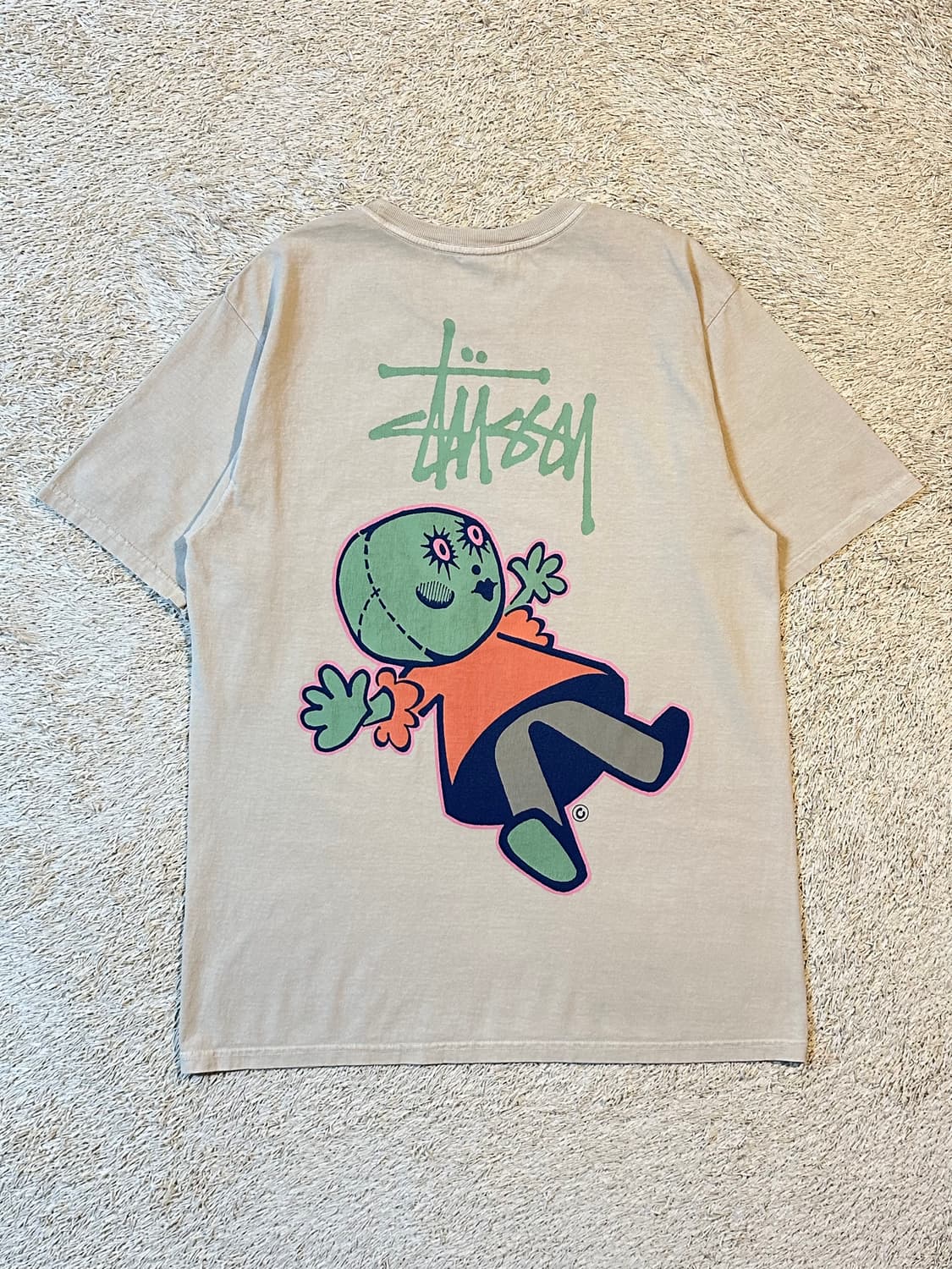 스투시 STUSSY 돌리 피그먼트 다이드 반팔 티셔츠 내츄럴 상품이미지2