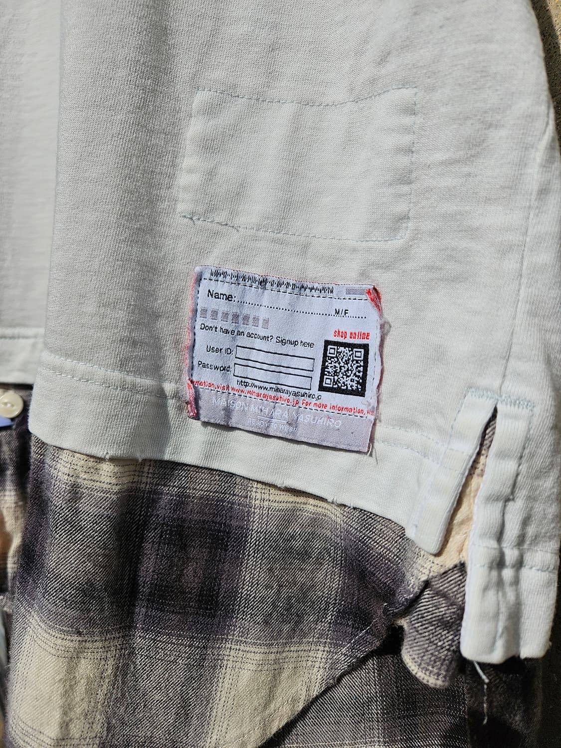 Maison Mihara Yasuhiro 레이어드 티셔츠 상품이미지7