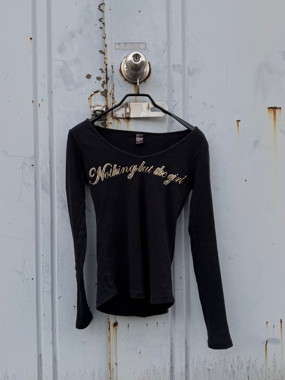 Black Long Sleeve Top 상품이미지1