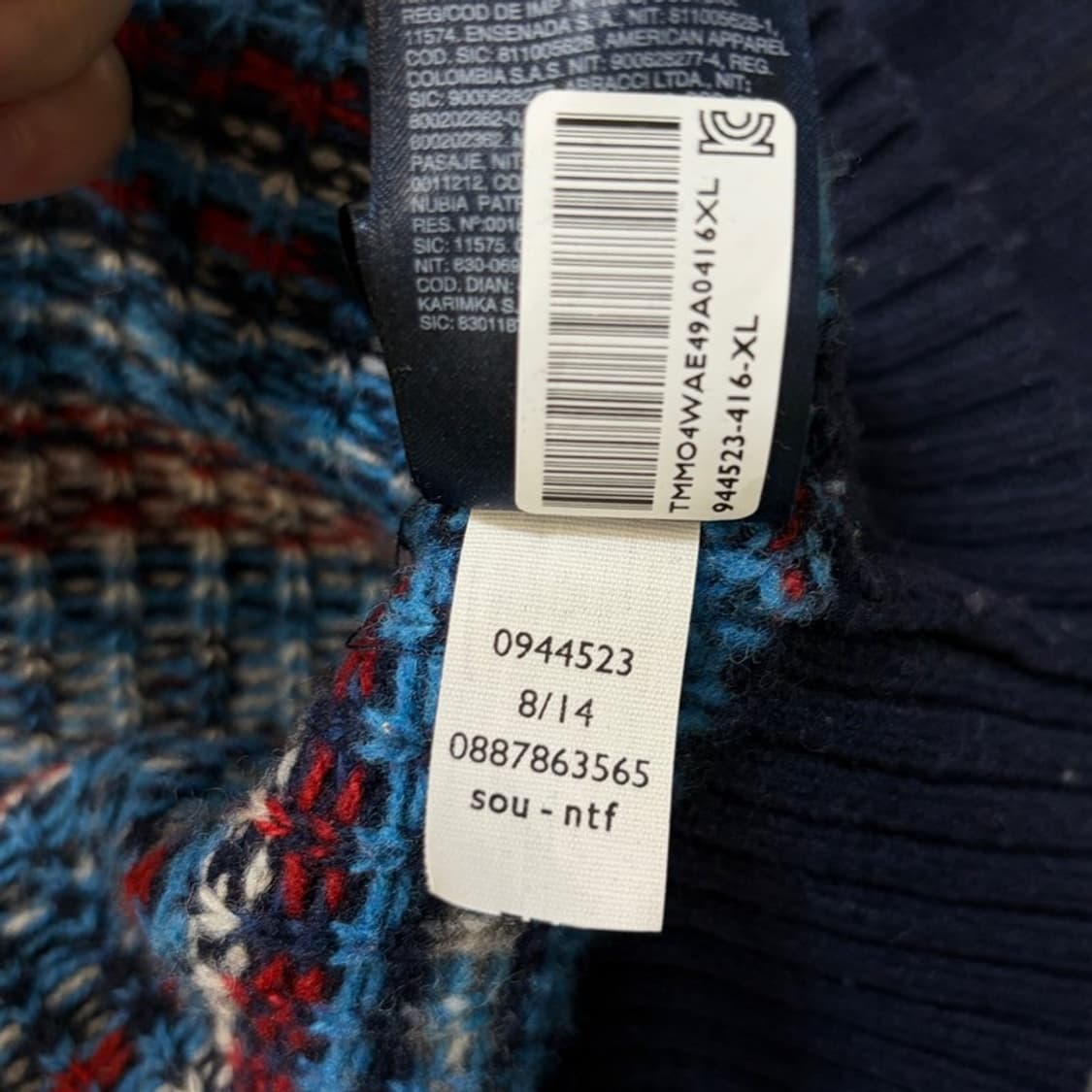 타미힐피거 노르딕 니트 가디건 XL 상품이미지6