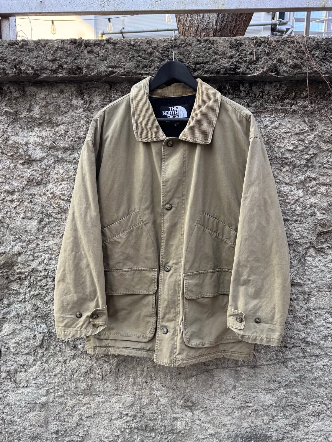 90s 노스페이스 코듀로이 카라 헌팅자켓  상품이미지1