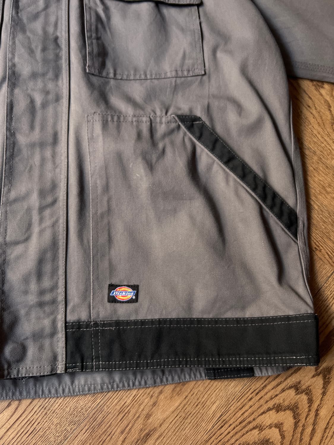 [L]디키즈 USA 빈티지 페인팅 그레이 투톤 워크 자켓 상품이미지4