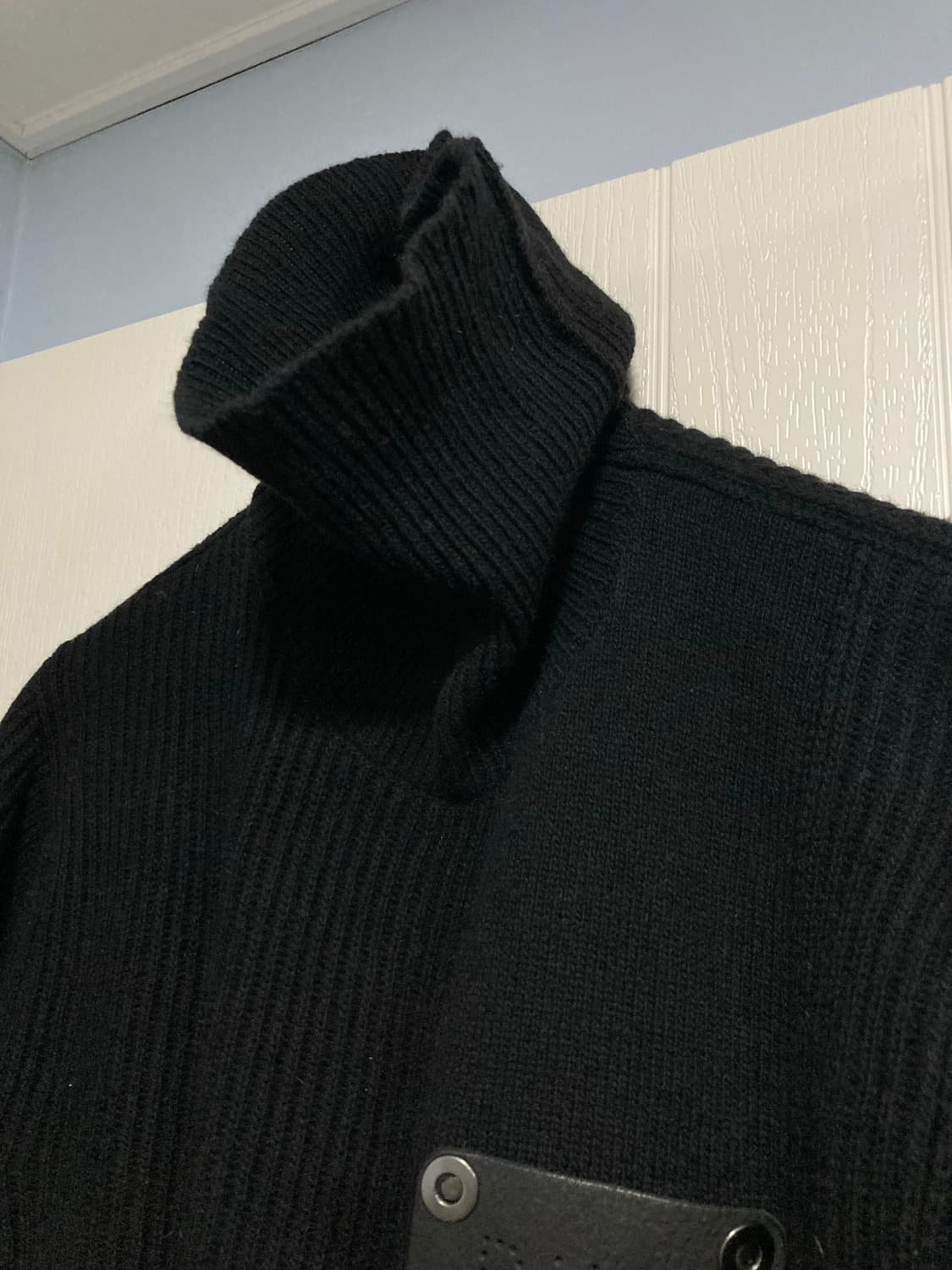 2006AW 딕 비켐버그 레더 패치 니트 상품이미지2