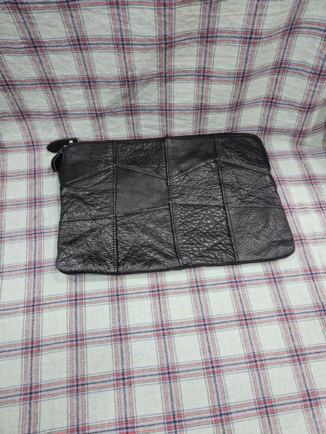 빈티치 가죽 패치워크 클러치백 상품이미지2