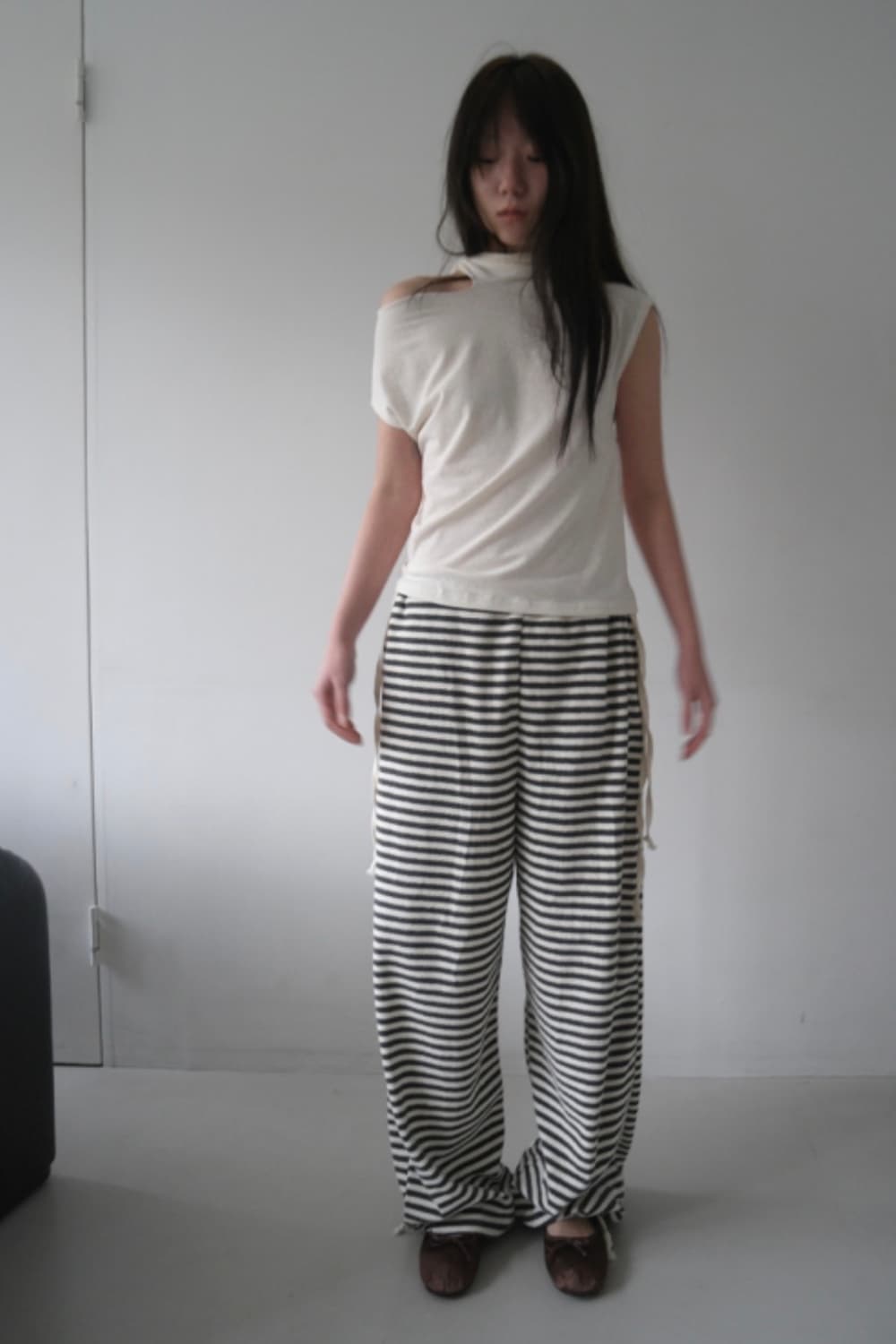 에프터먼데이 willie stripe pants 스트라이프 팬츠 상품이미지1