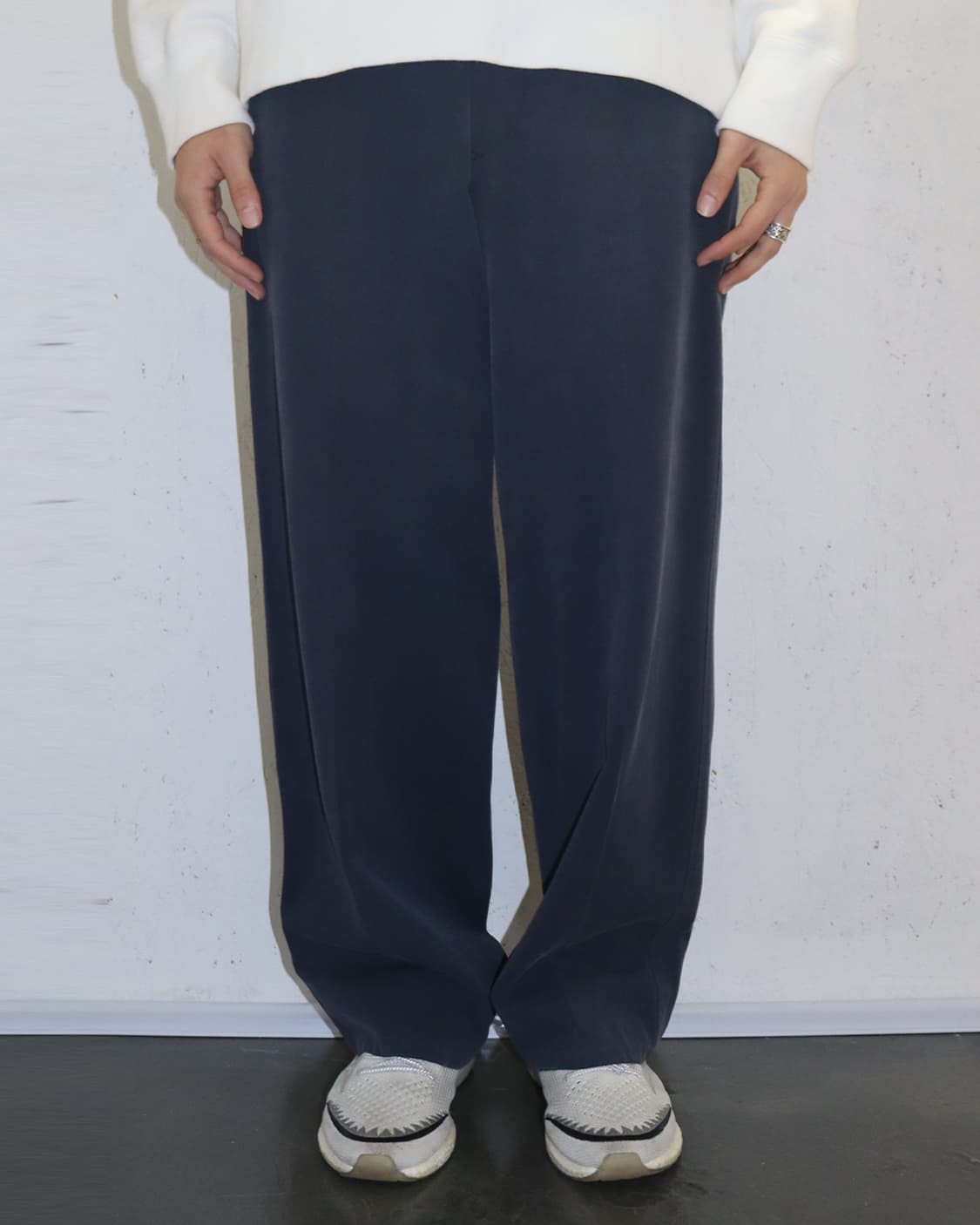 조르지오 아르마니 네이비 와이드 트라우저 상품이미지1