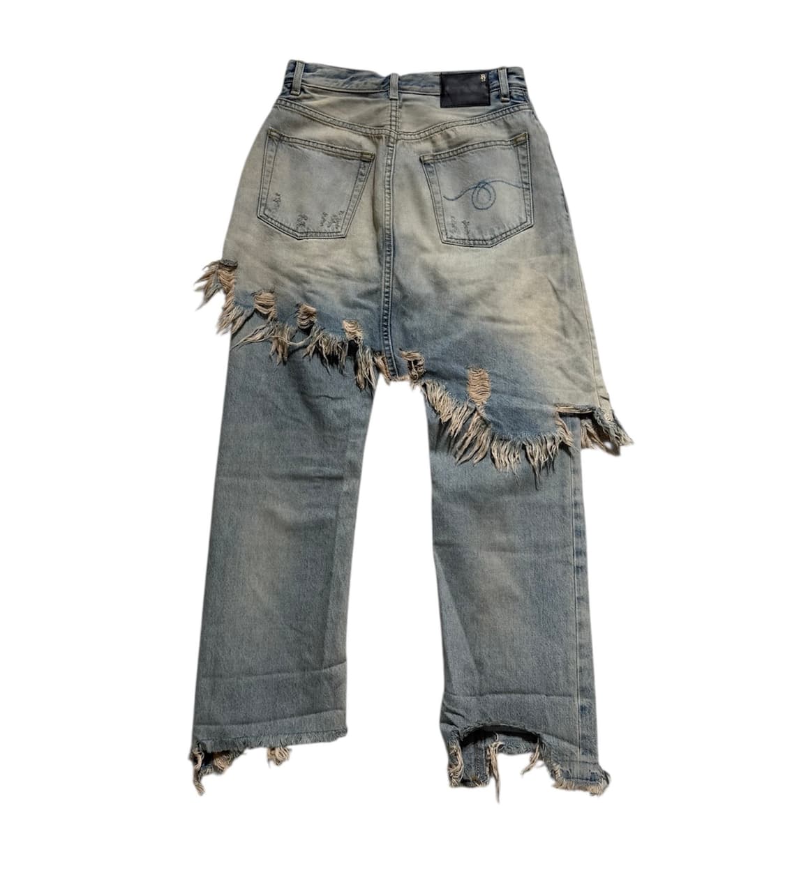 R13 블루 더블 클래식 쉐어드 헴 데님 팬츠 상품이미지2