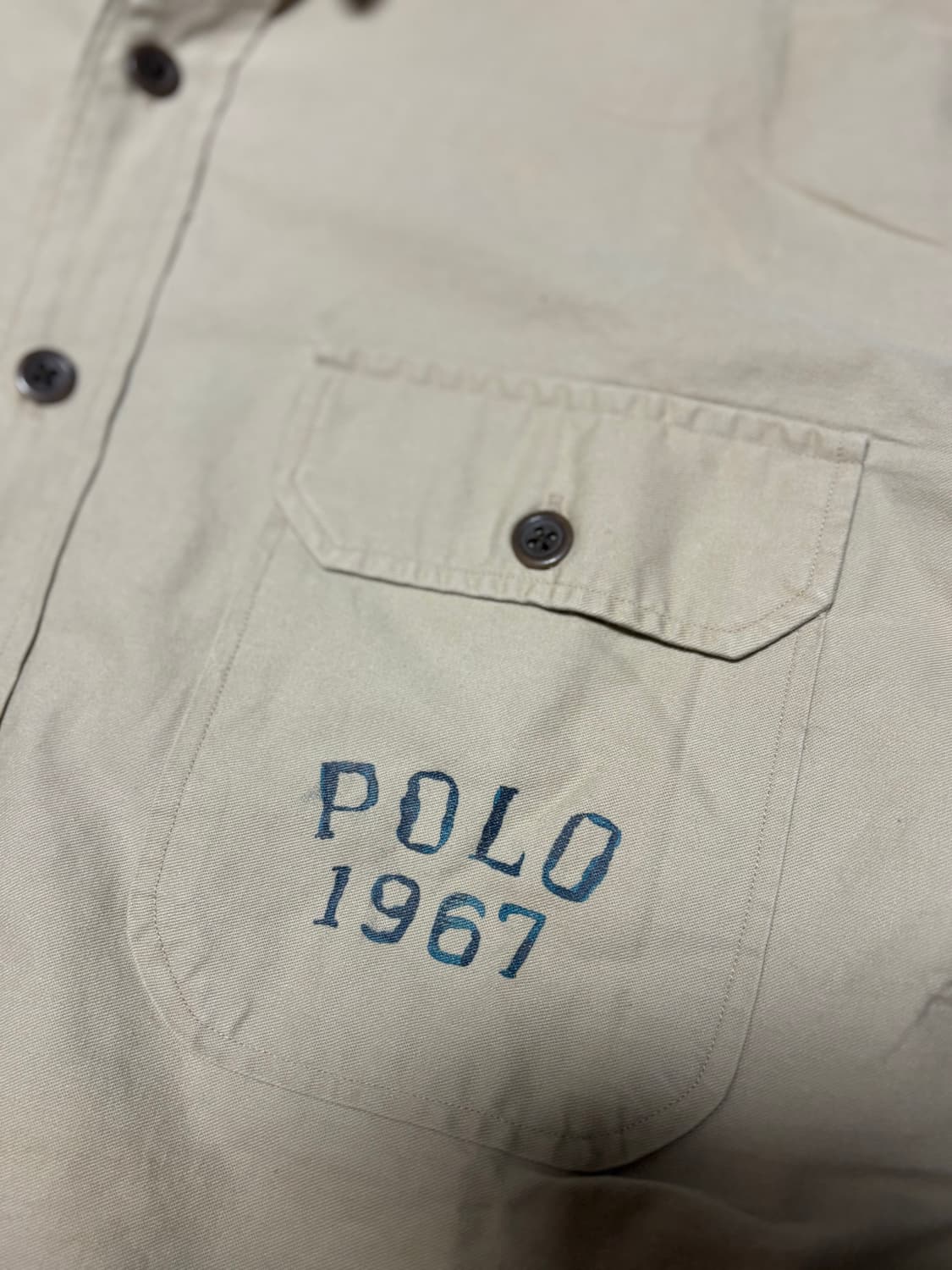 90s 빈티지 폴로 랄프로렌 OCEAN CAMP 피싱 반팔 셔츠 상품이미지2