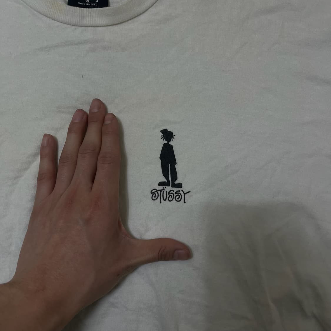 스투시 빅로고 라운드 반팔티 XL  상품이미지4