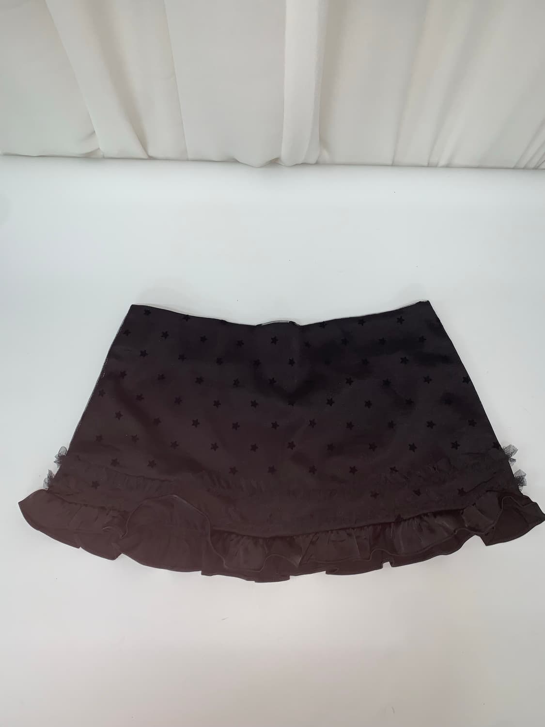 MESH STAR RUFFLE MINI SKIRT 상품이미지7