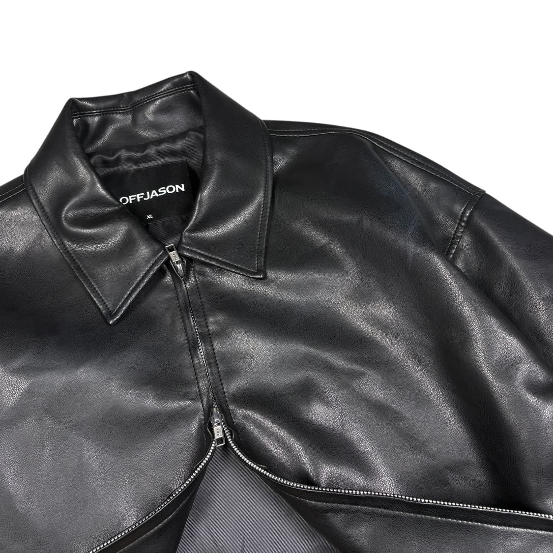 도프 제이슨 블랙컬러 레더 자켓 상품이미지2