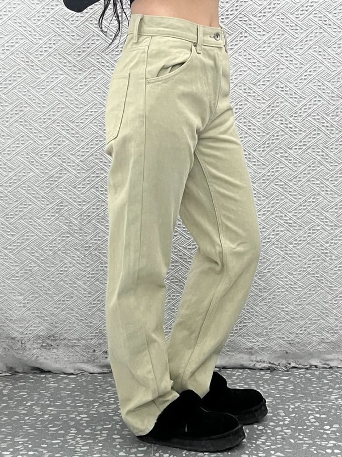 유니클로 U 르메르 빈티지 크림 면바지 코튼팬츠 25인치 C08070 상품이미지2