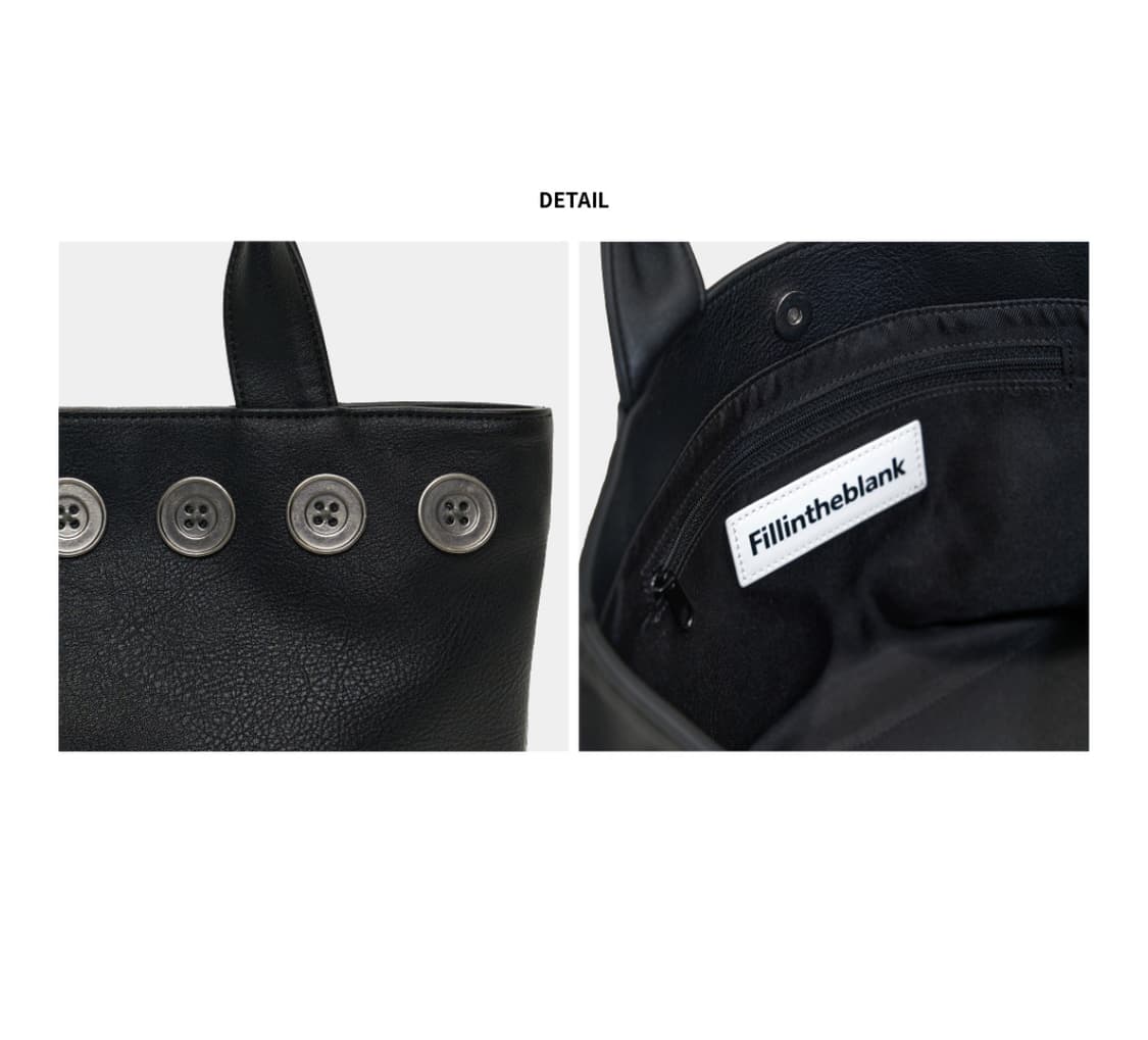 필인더블랭크 Sunday tote bag (button wide) 상품이미지2