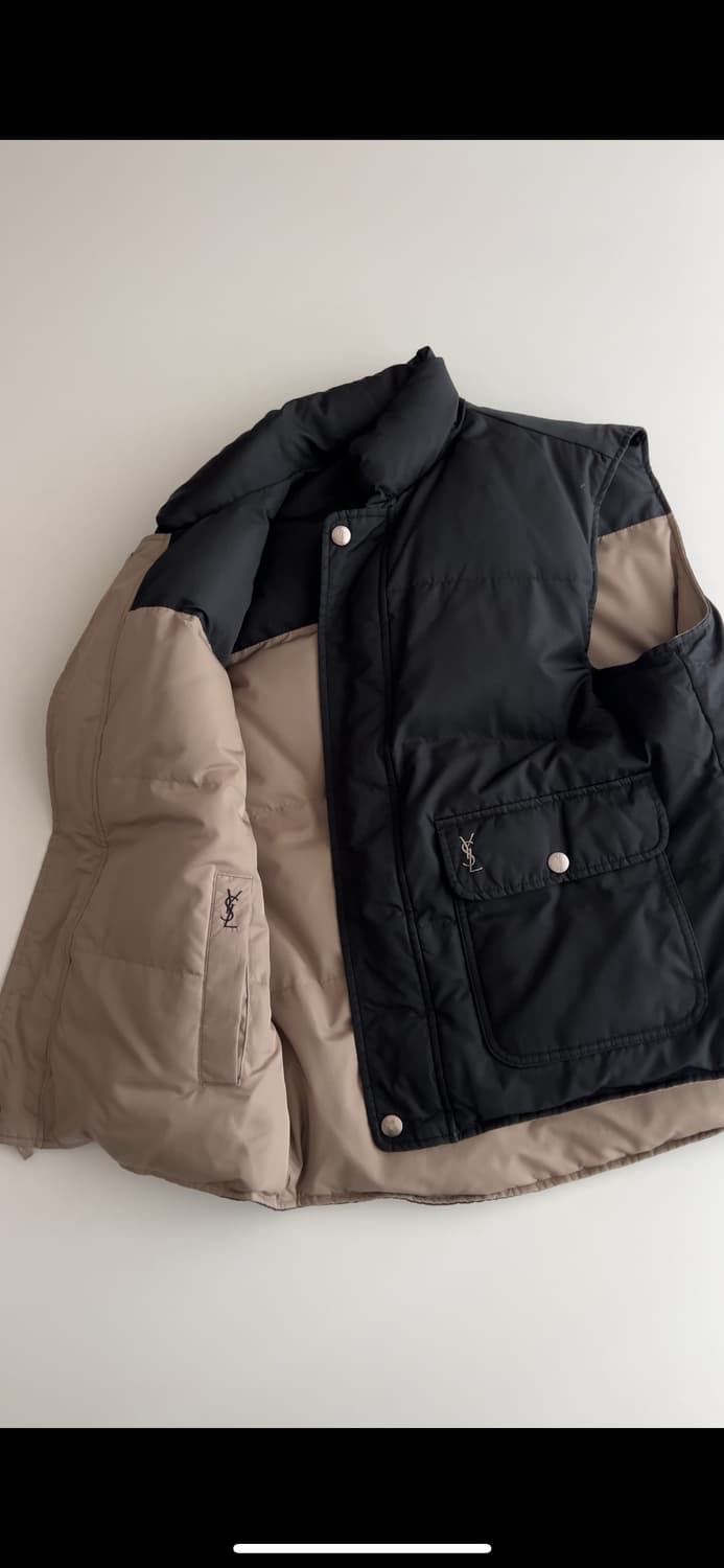 입생로랑 리버시블 구스 다운 베스트 100 상품이미지1