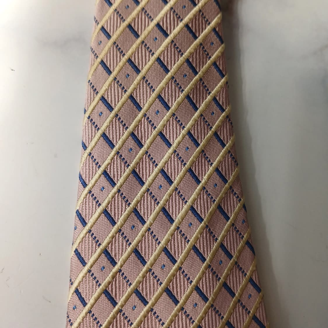 크리스찬 디올 넥타이 체크 스트라이프 패턴 9.3cm A등급 A19856 상품이미지10