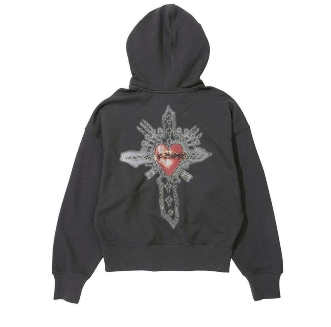 스컬프터 비즈 세인트 십자가 차콜 후드집업 상품이미지1