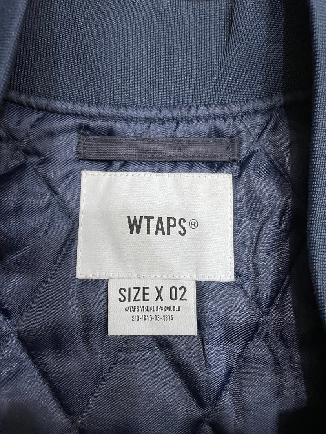 더블탭스 크로스본 팀자켓 항공점퍼 네이비 상품이미지8