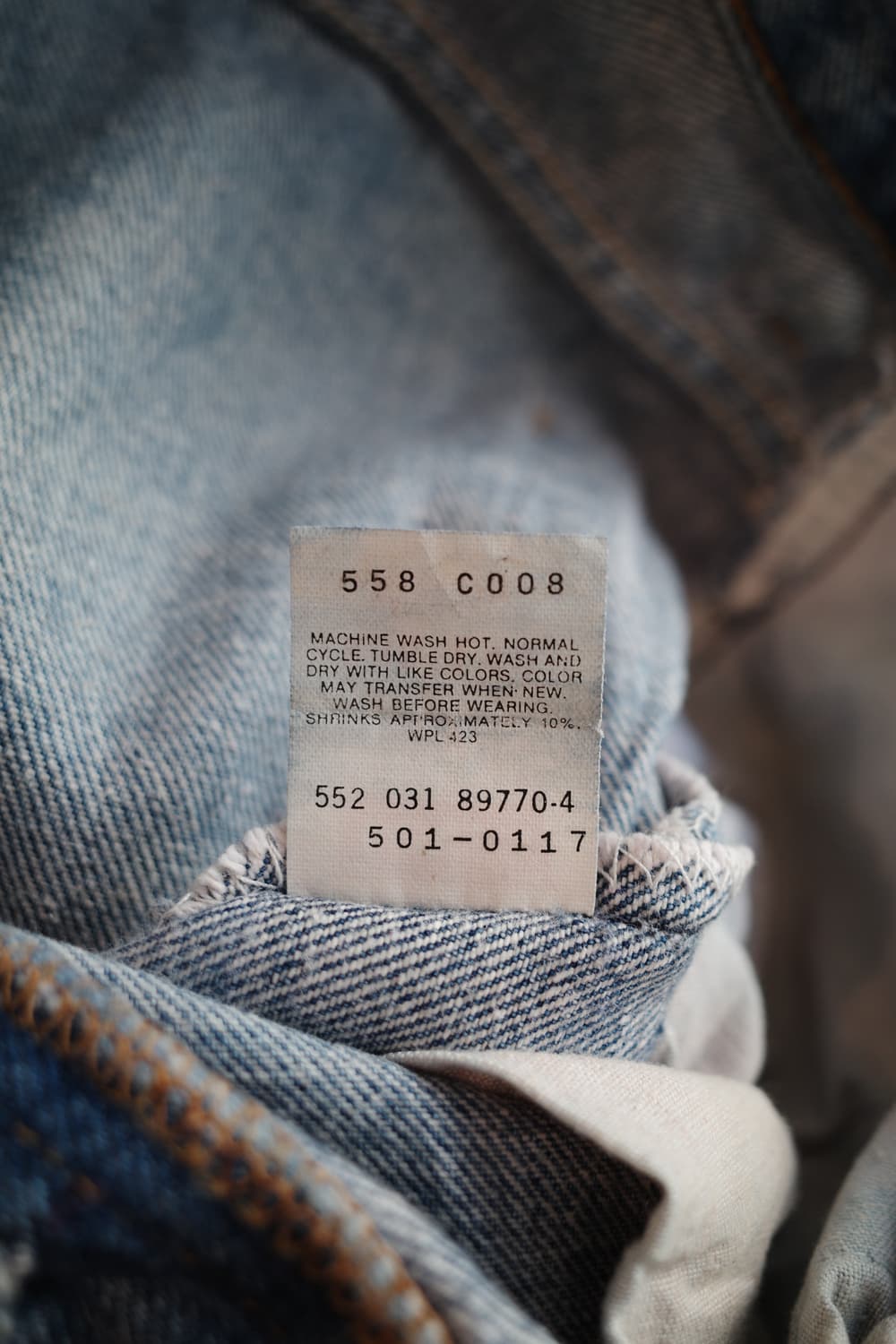 Levis 501xx 빈티지 데님 (MADE IN USA) 상품이미지5