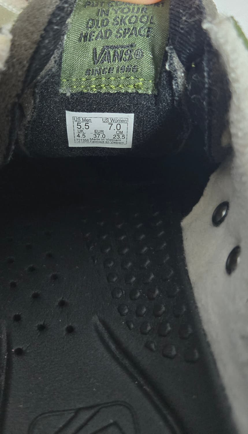 반스 올드스쿨 오버트 다크 그린  스니커즈 235mm 상품이미지5