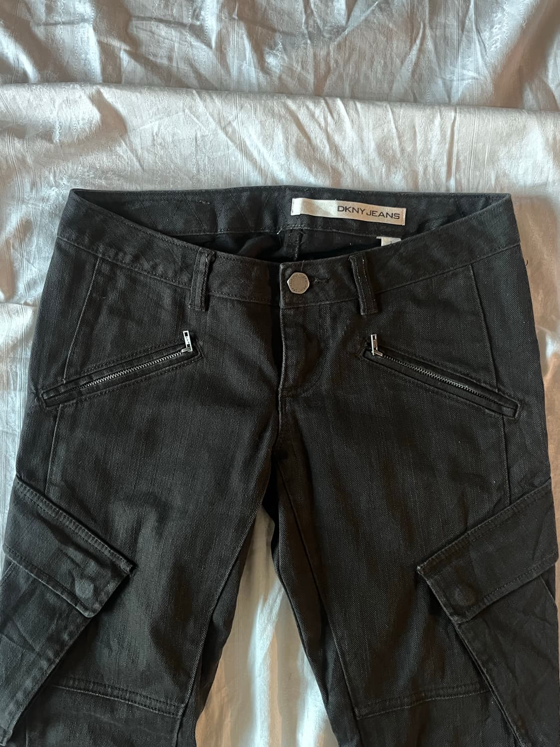 DKNY Jeans Black Biker Cargo Pants 상품이미지2
