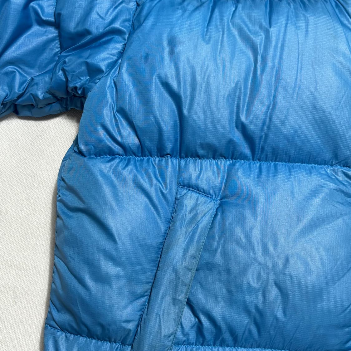 90 노스페이스 700 블랙 블루 눕시 패딩 상품이미지7