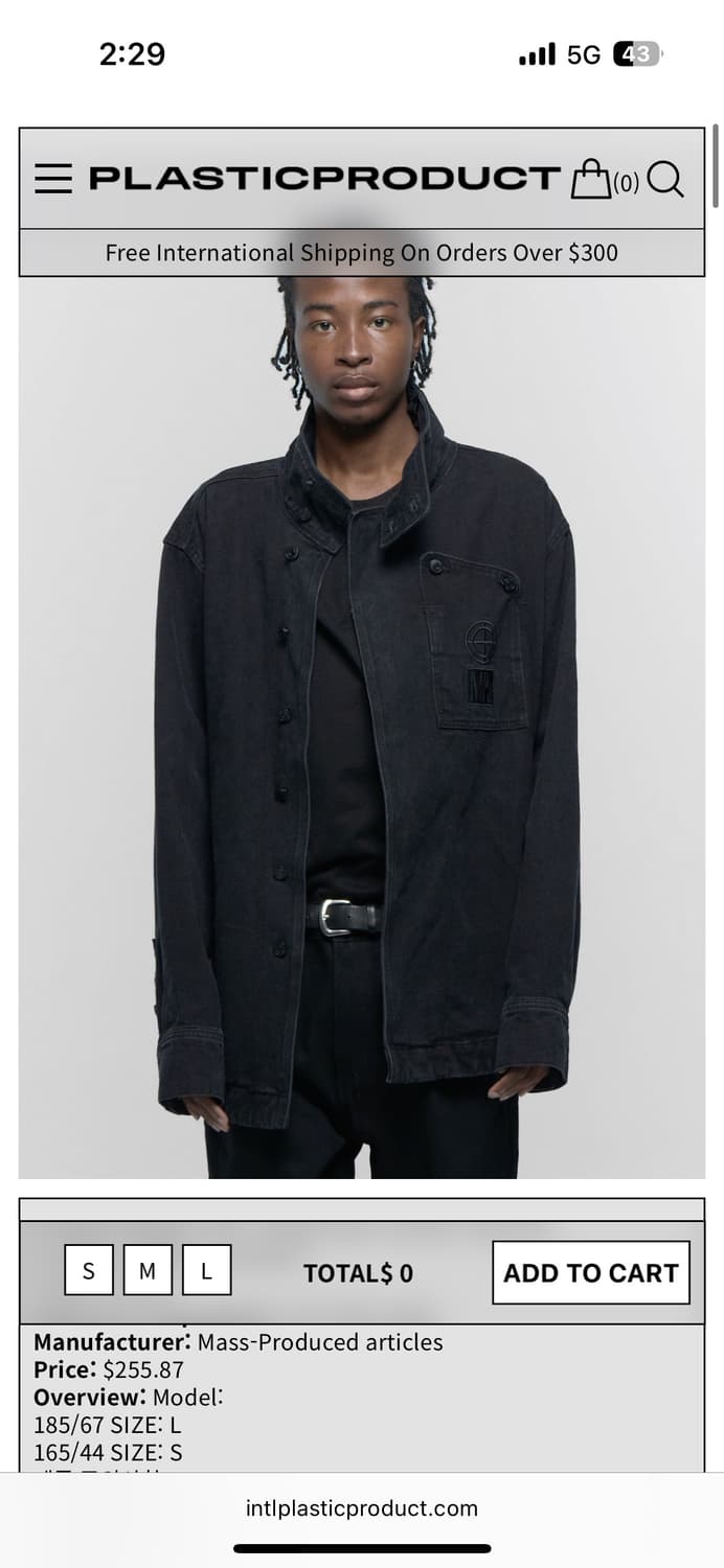 플프 TRAPEZOID JACKET M BLACK 상품이미지1