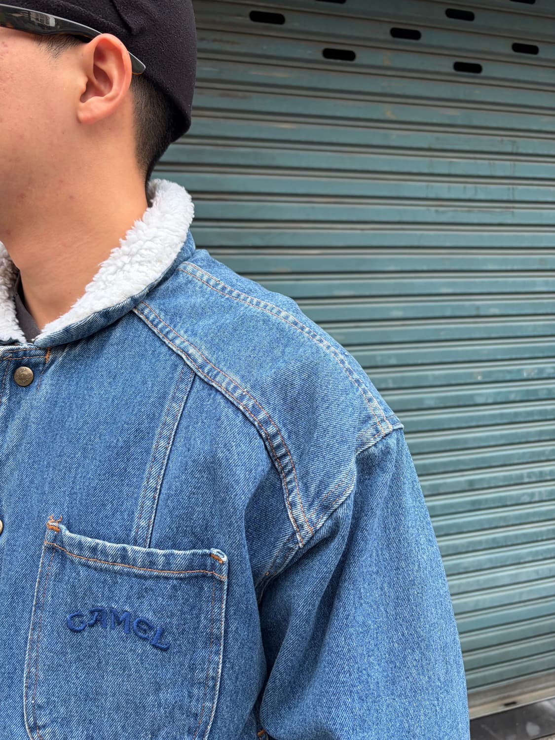 90‘s Camel Cigarettes Sherpa line denim  상품이미지4