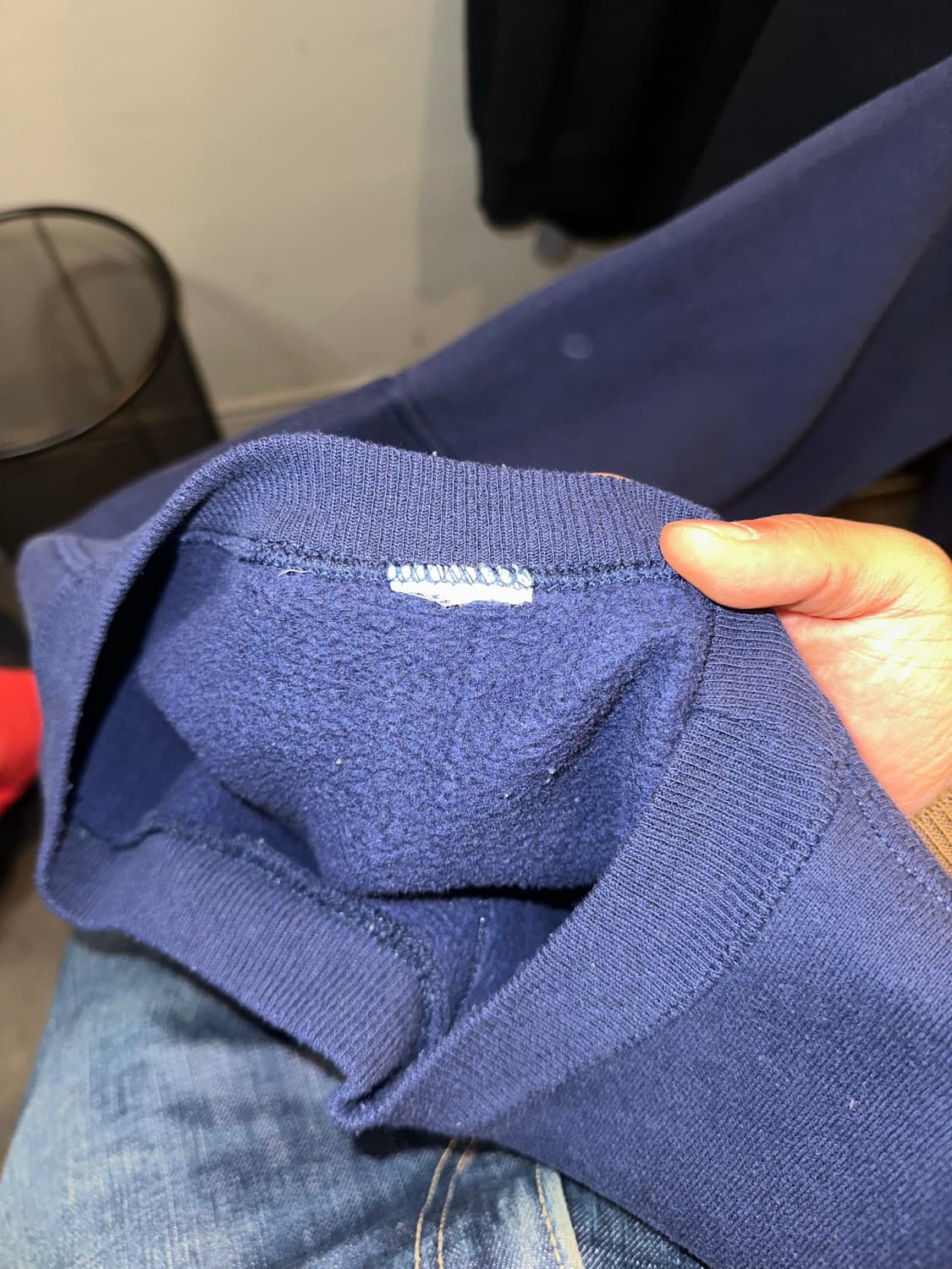 90’s Russell Athletic plain navy sweat 상품이미지8