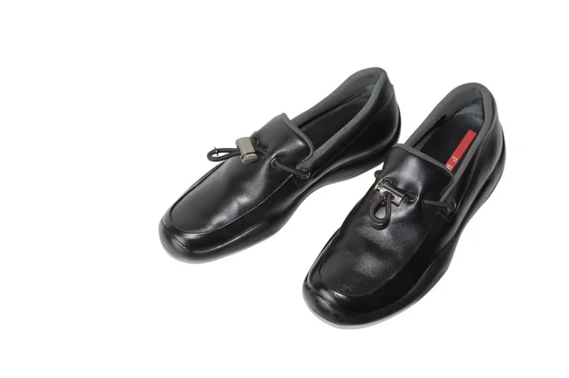 2000s Prada Sport 프라다 스포츠 나파 레더 토글 로퍼 상품이미지1