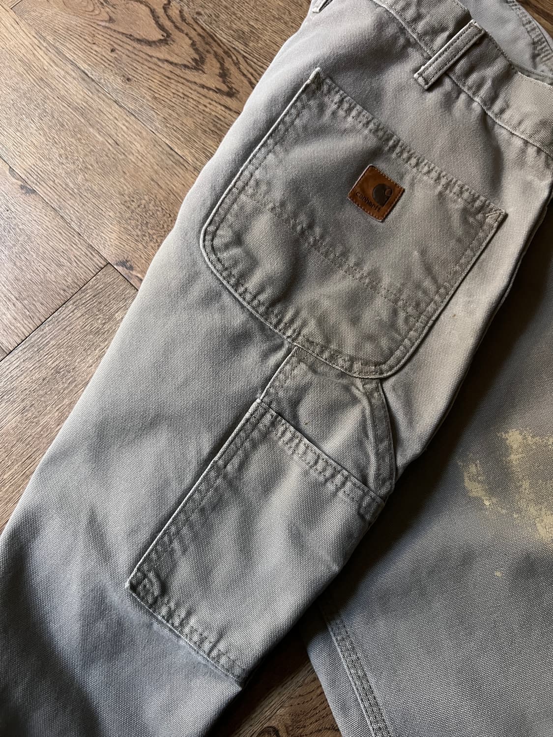 [34]칼하트 USA 빈티지 페인팅 데저트 탄 싱글니 카펜터 워크 팬츠 상품이미지6