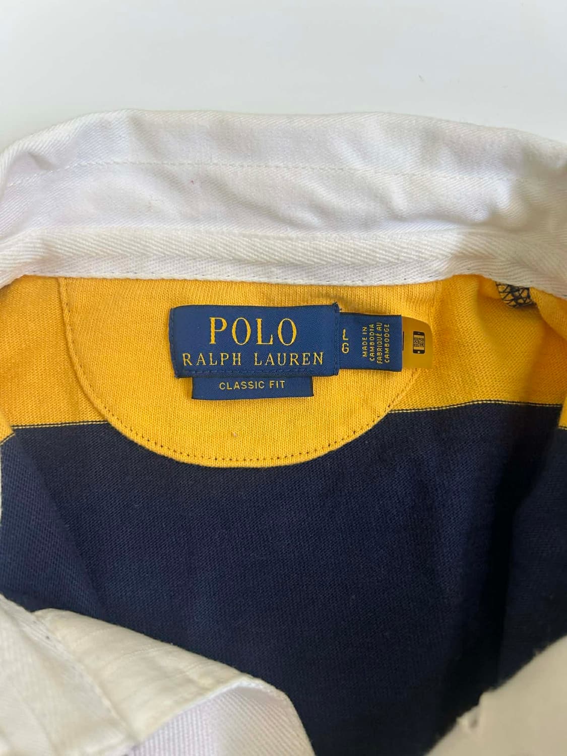 [L] 폴로 랄프로렌 24ss 신형 스트라이프 럭비 셔츠 카라넥 슬리브 상품이미지4