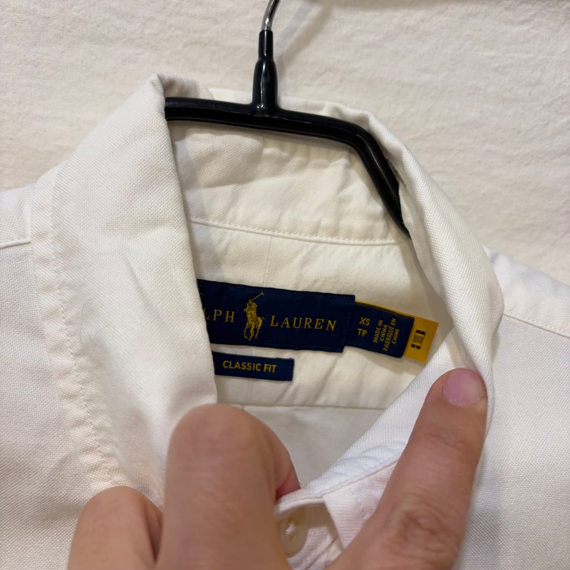 폴로 랄프로렌 화이트 셔츠 남방 큐알인증 상품이미지3