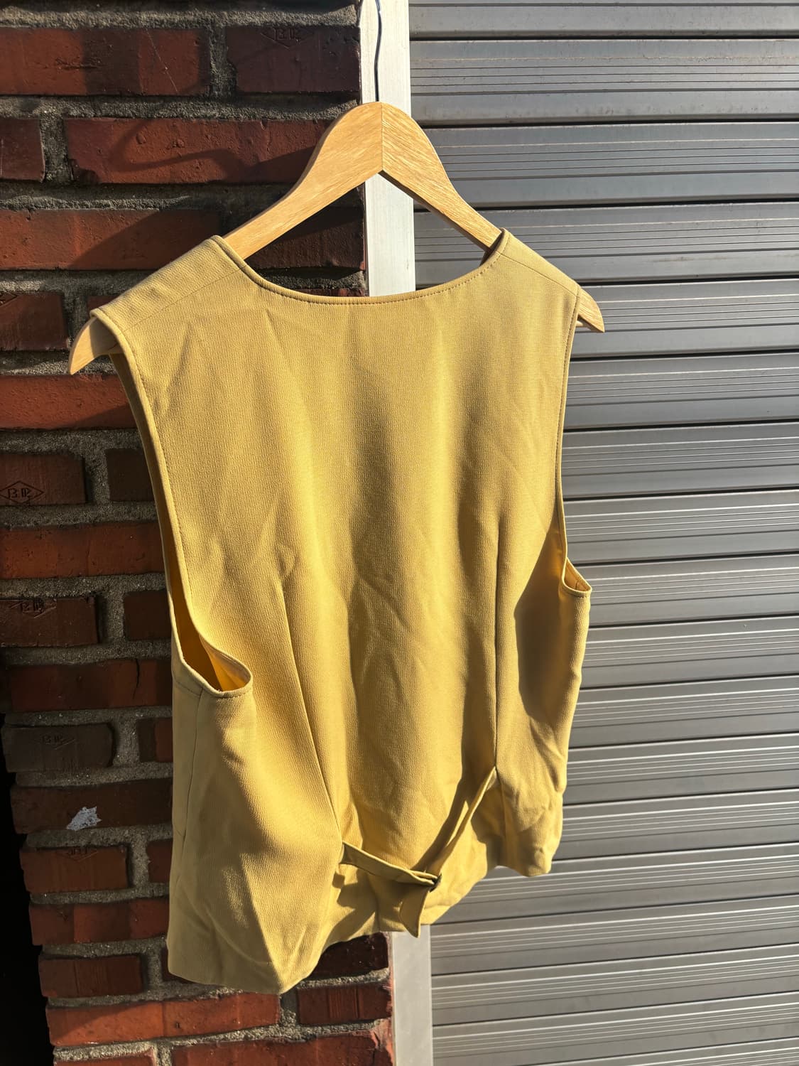 Vintage Mustard Tailored Vest 상품이미지6
