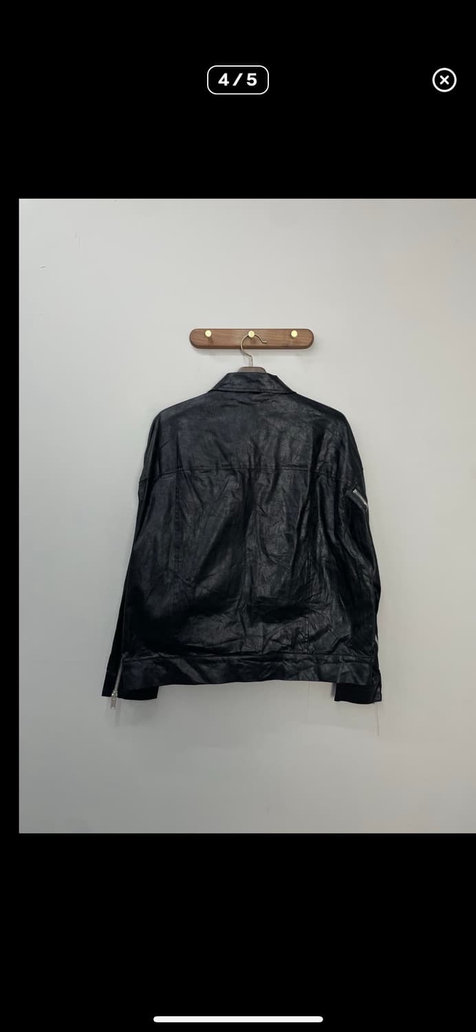 빈티지 블랙 가죽 자켓 A2829 상품이미지4