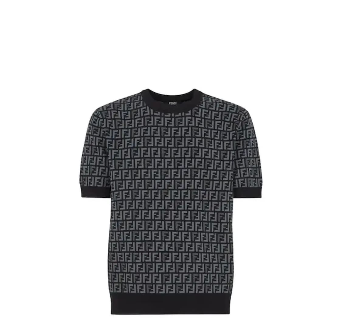 [미개봉 새상품] 펜디 FF로고 반팔니트(블랙) 48 사이즈 상품이미지1