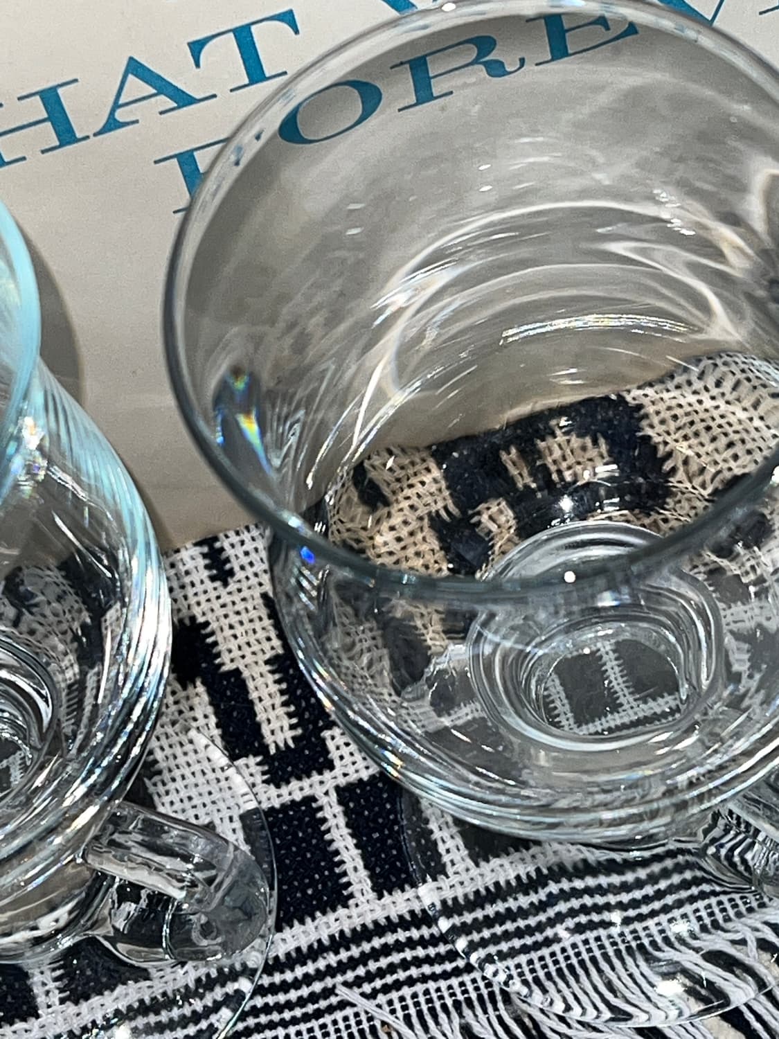 VTG 80s Irish Coffee Glas Classic Handle 상품이미지9