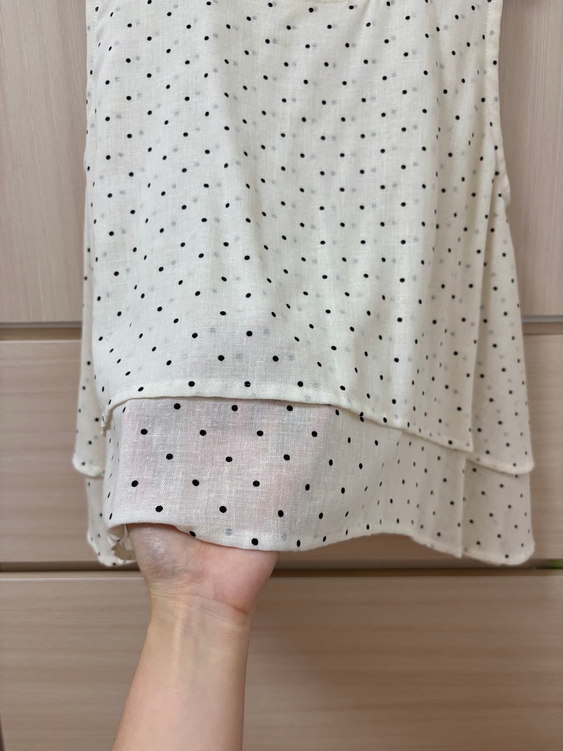 린넨 도트 레이어드 나시 상품이미지2