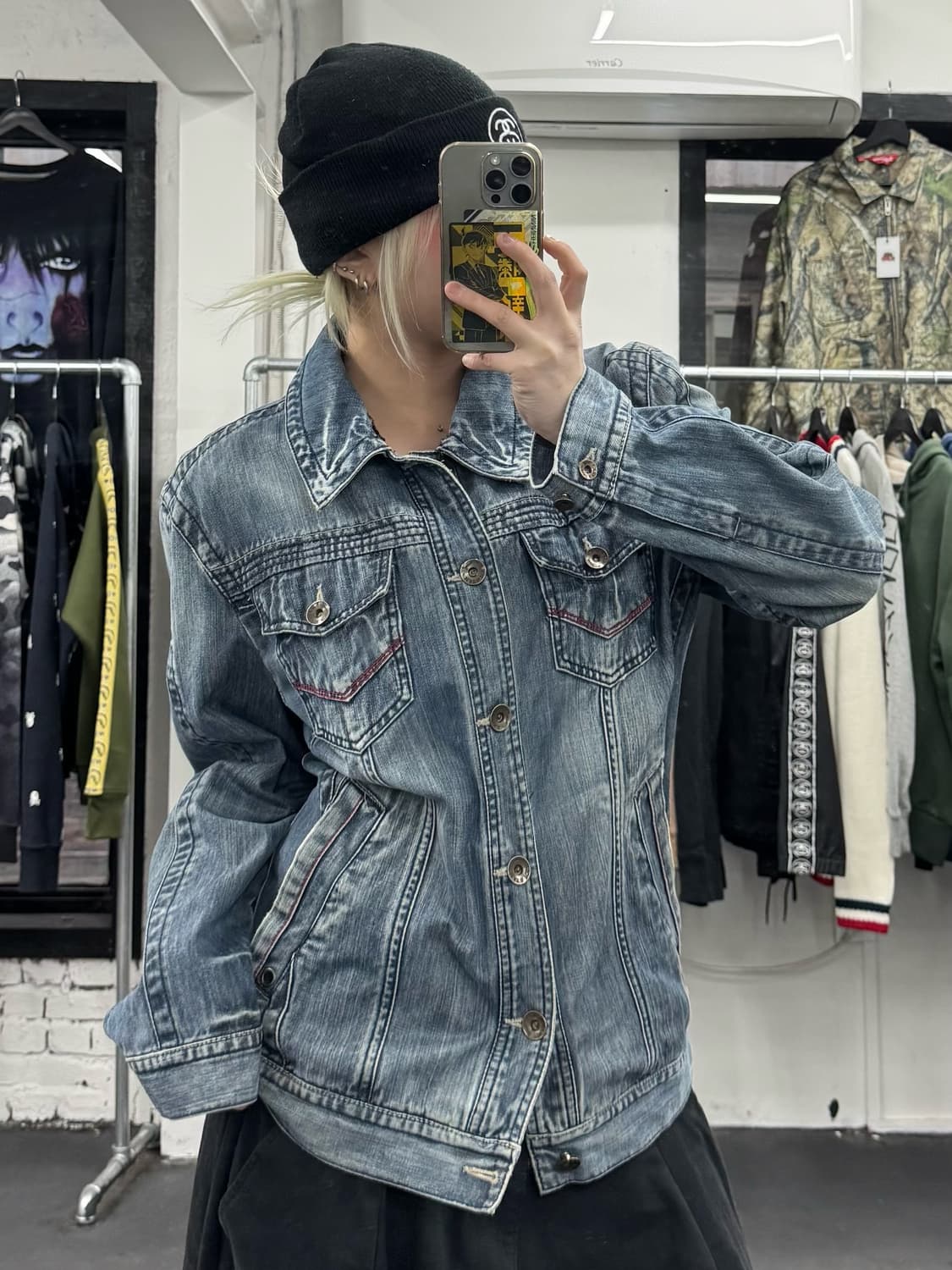 VTG 워시드 데님자켓 상품이미지3