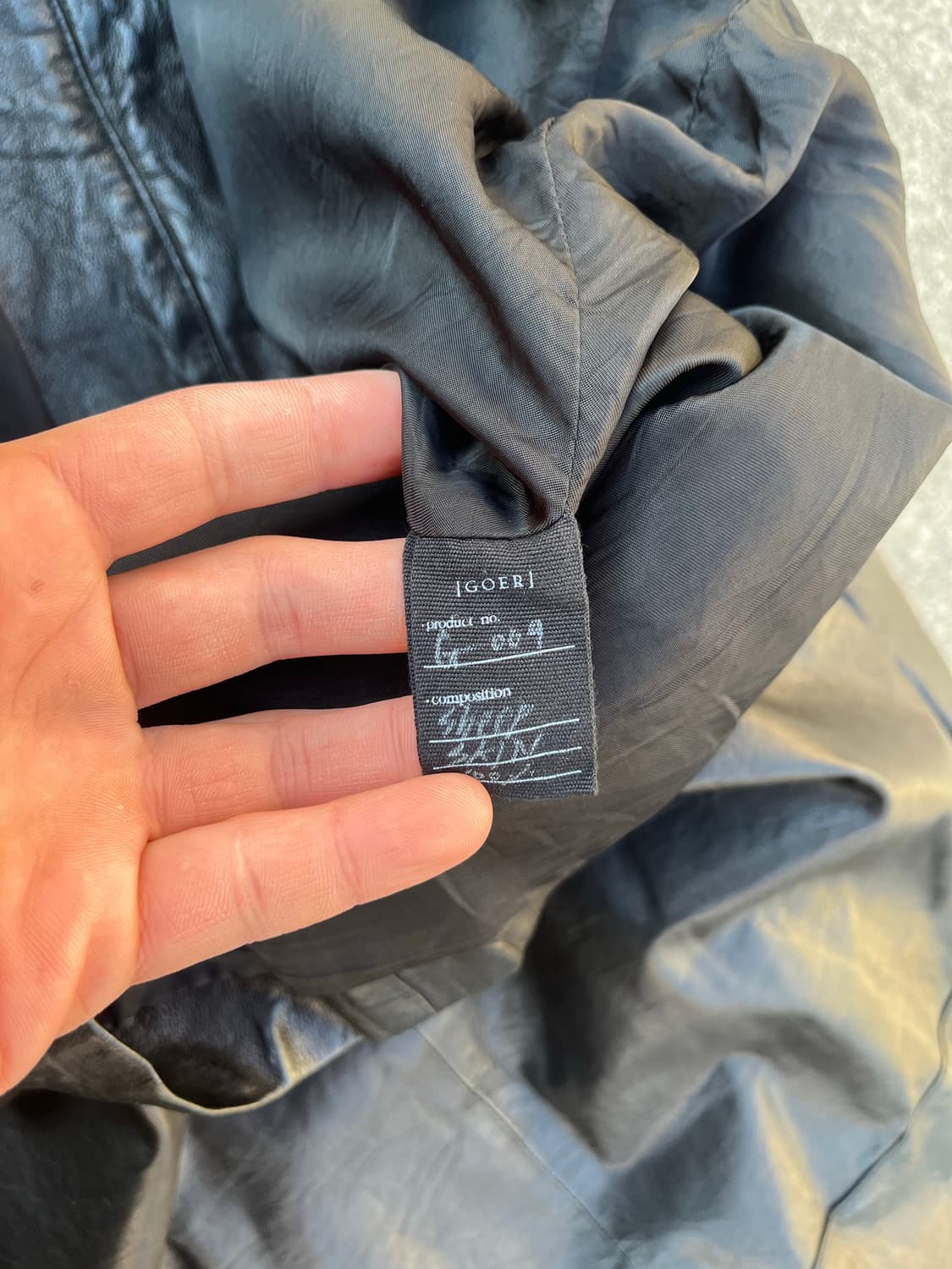 goer 하이넥 양가죽 레더자켓 상품이미지8