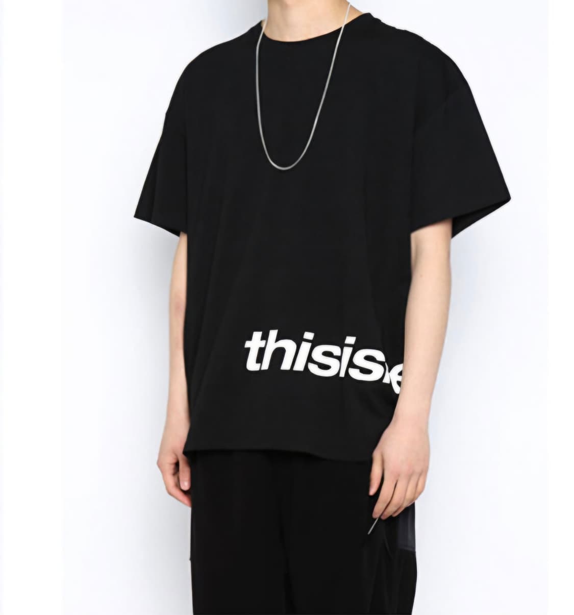 디스이즈네버댓 로고 반팔 티셔츠 블랙M/HSP Logo Tee Black 상품이미지2
