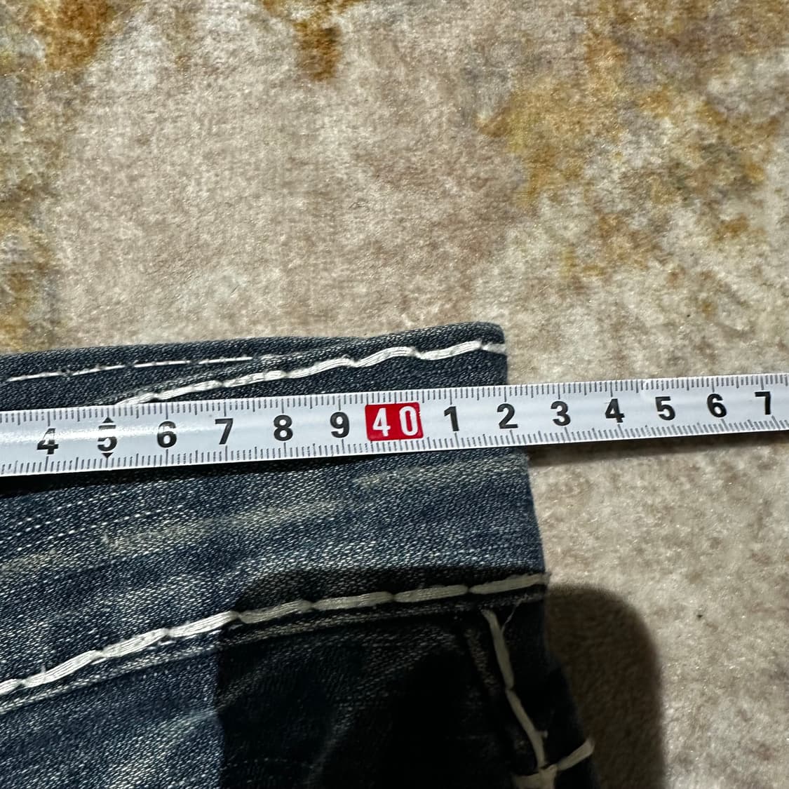 트루릴리전 빌리 슈퍼 티 데님 반바지 상품이미지4