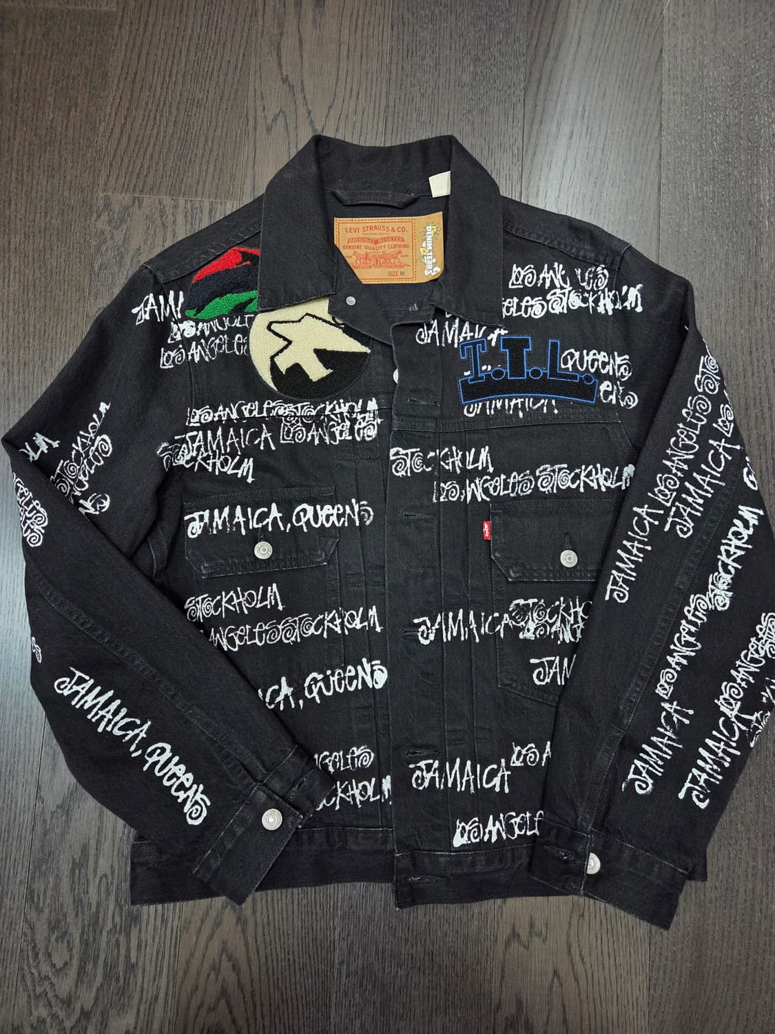 리바이스 스투시 데님티어스 콜라보 데님 자켓 M사이즈 상품이미지2