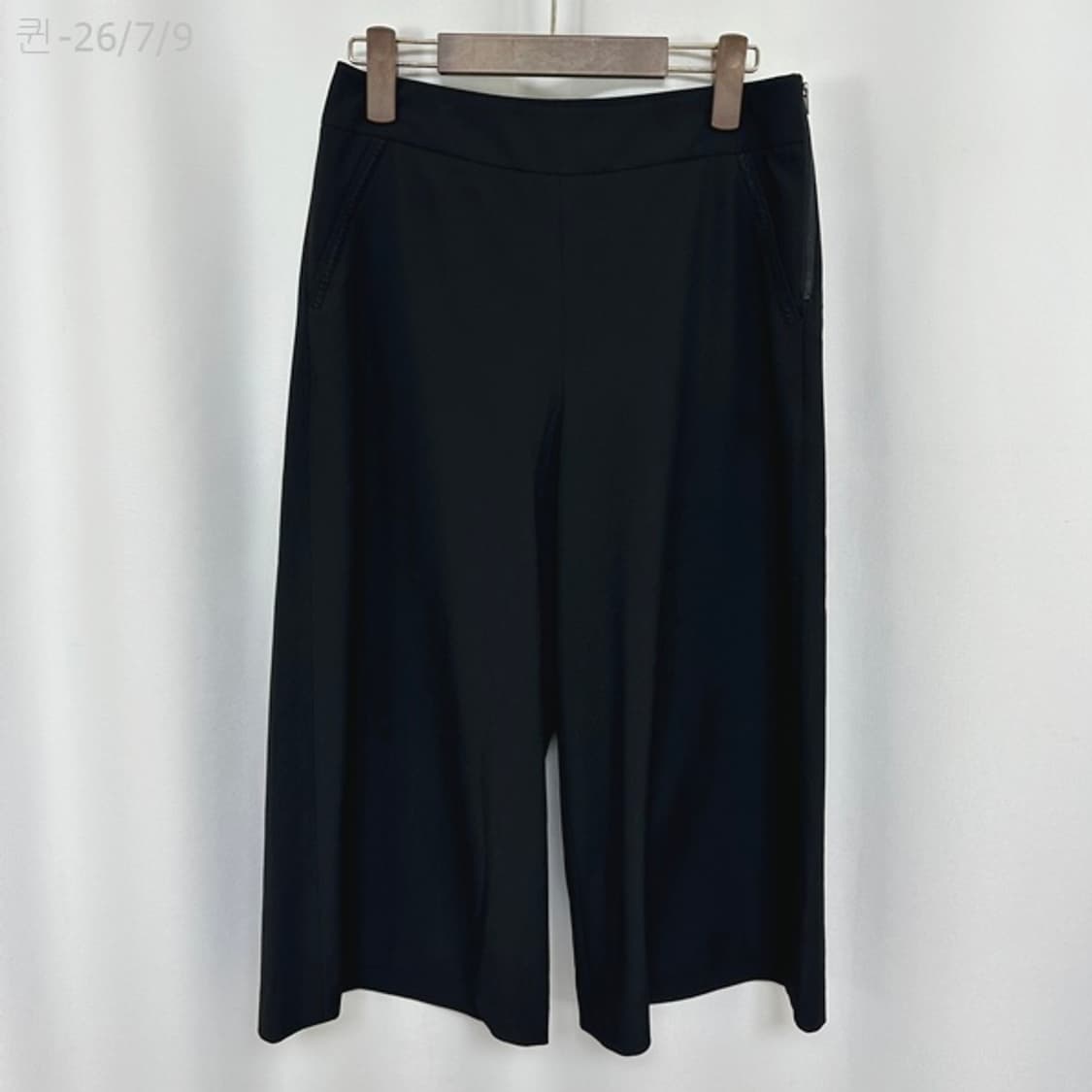 SI 씨 여자 7부 슬랙스 바지 검정 55 상품이미지1